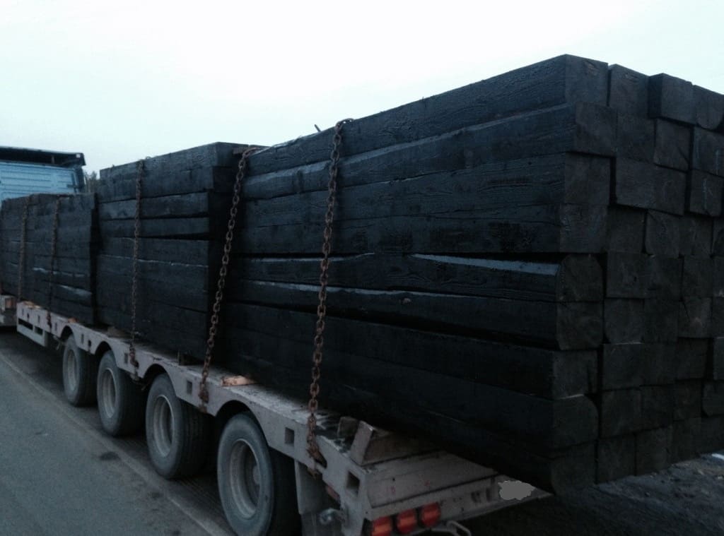 Доставляем автотранспортом деревянные шпалы по России и СН компания «КУБ» г. Белово